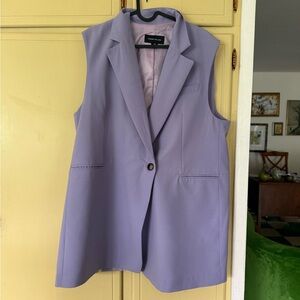 Karen Millen Lavender Sleeveless Blazer